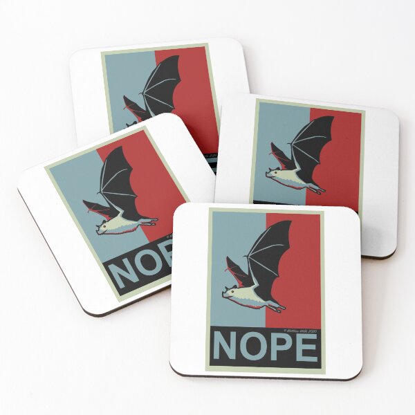 Item preview, Bats NOPE Poster designed and sold by Matthew Webb.