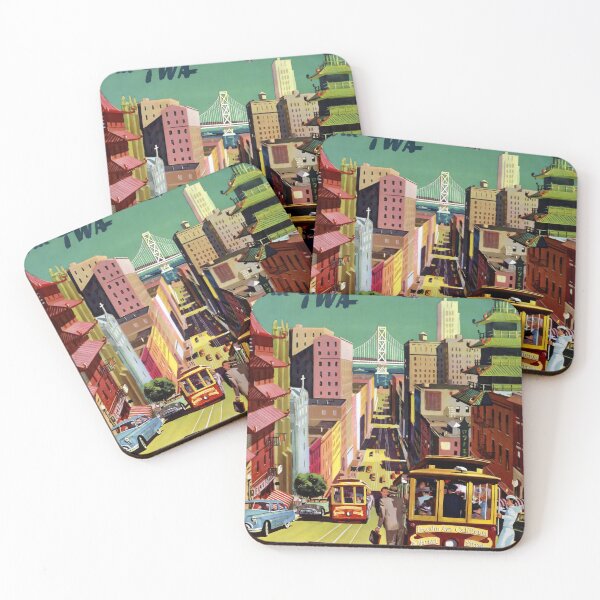 Item preview, San Francisco vintage travel poster designed and sold by stickart-marek.
