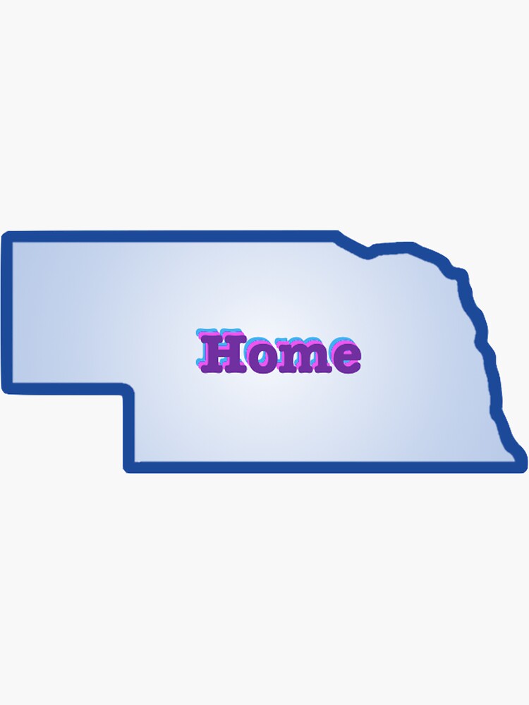 "Nebraska Home" Sticker for Sale by SuzyS Redbubble