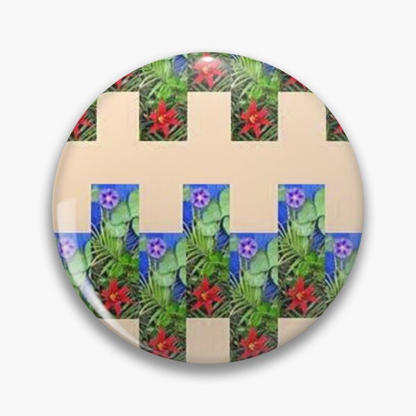 Item preview, EXPLOSION 14 flowers leaves lily star ipomée palm phoenix background blue green red nature designed and sold by dragonemma.