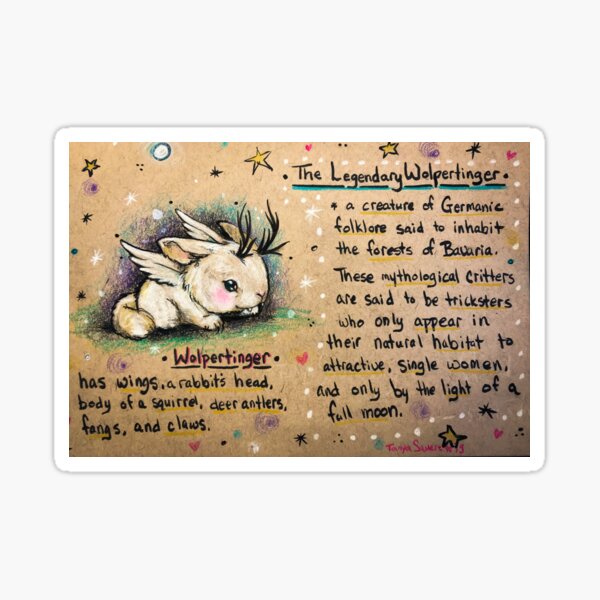 Item preview, Wolpertinger designed and sold by Tanya Saueressig.