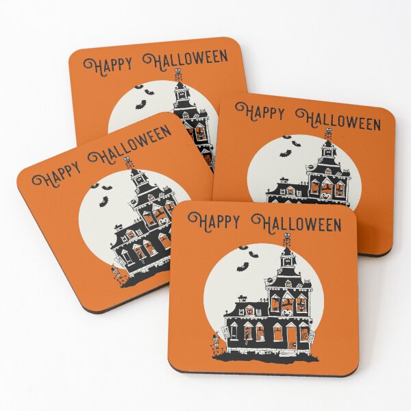 Item preview, Vintage Style Haunted House - Happy Halloween designed and sold by Pretty In Ink.