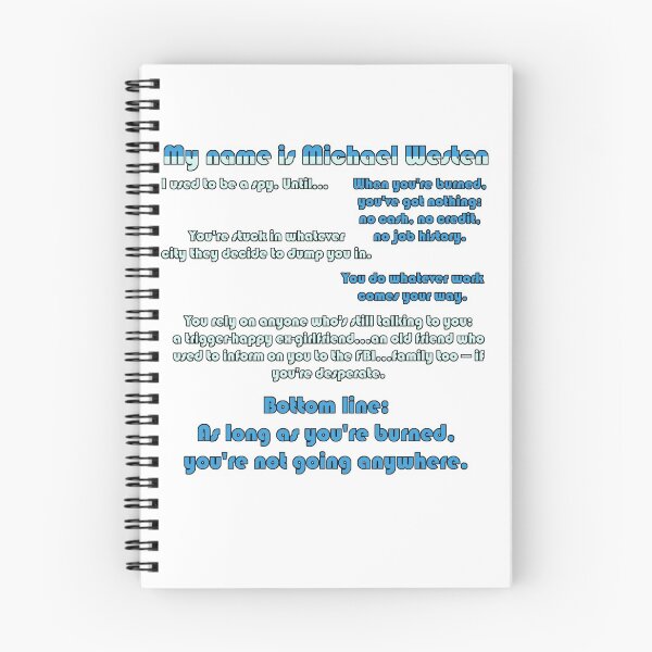 Item preview, My Name is Michael Weston designed and sold by Shirts4Fandoms.
