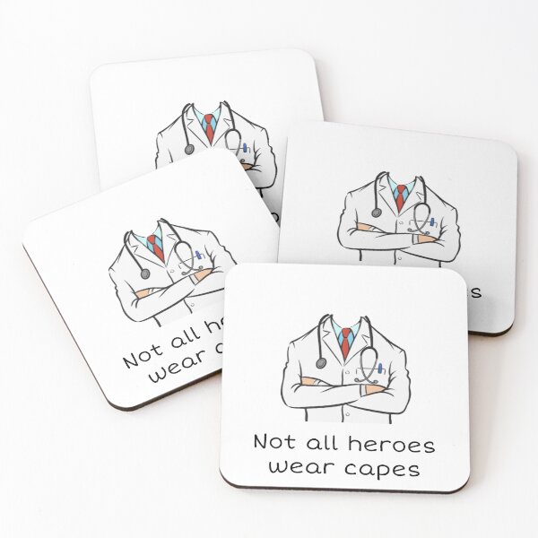 Item preview, Not All Heroes Wear Capes - Colored - a design to support our true corona virus solders  designed and sold by MustaFighter.