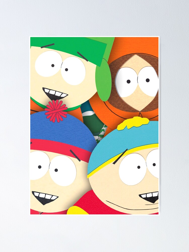 South Park characters Poster by twozombiesstore