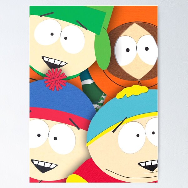  South Park Posters for Boys Room Decor - 8x10 Inches UNFRAMED  Set of 6 Wall Art - Watercolor Prints Pictures Decor Decorations Gifts  Merch Comics Characters for Man Cave Boys Room