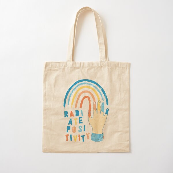 Radiate Positivity Cotton Tote Bag