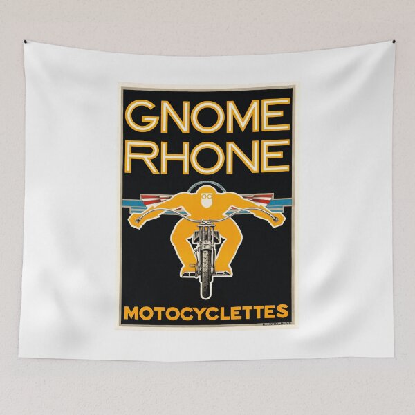 Item preview, 1935 FRANCE Gnome Rhone Motocyclettes Motorcycle Poster designed and sold by retrographics.