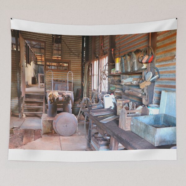 Item preview, Inside Outback shearing shed, Western Australia designed and sold by FranWest.