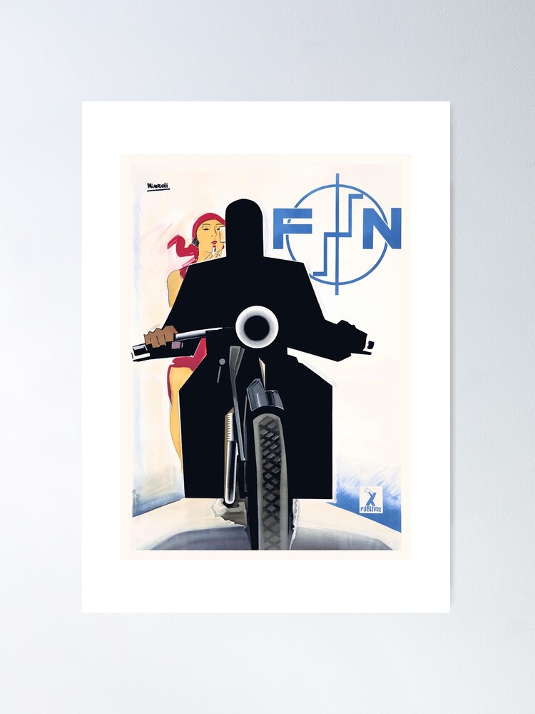 1940s Original Belgian Art Deco Motorcycle Poster, Socovel Painting by  Unknown - Fine Art America