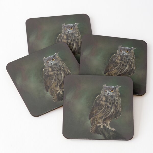Item preview, Eurasian Eagle Owl Illustration designed and sold by Kamarie.
