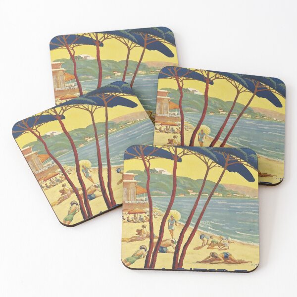Item preview, Antibes Juan les Pins vintage travel poster designed and sold by stickart-marek.