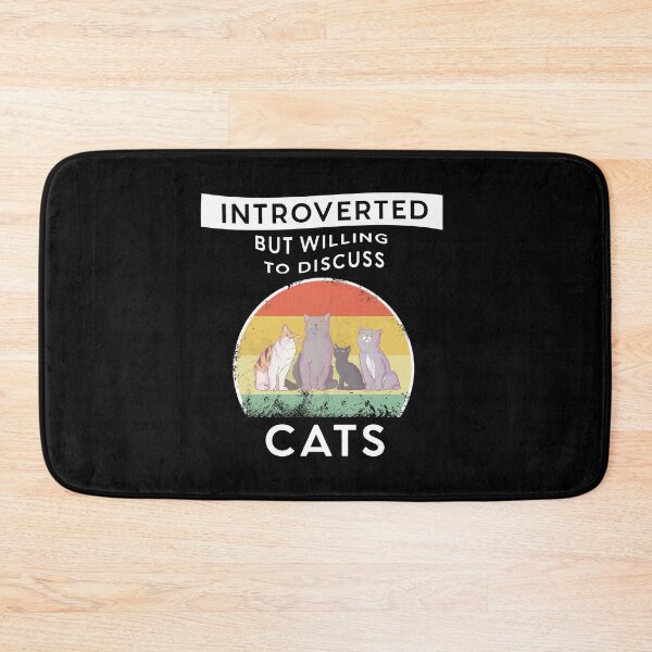 Item preview, Introverted But Willing to Discuss Cats, Introvert Gift for Cat Lovers, Best friends, Cat Moms, Cat Dads designed and sold by fatamyfan1.