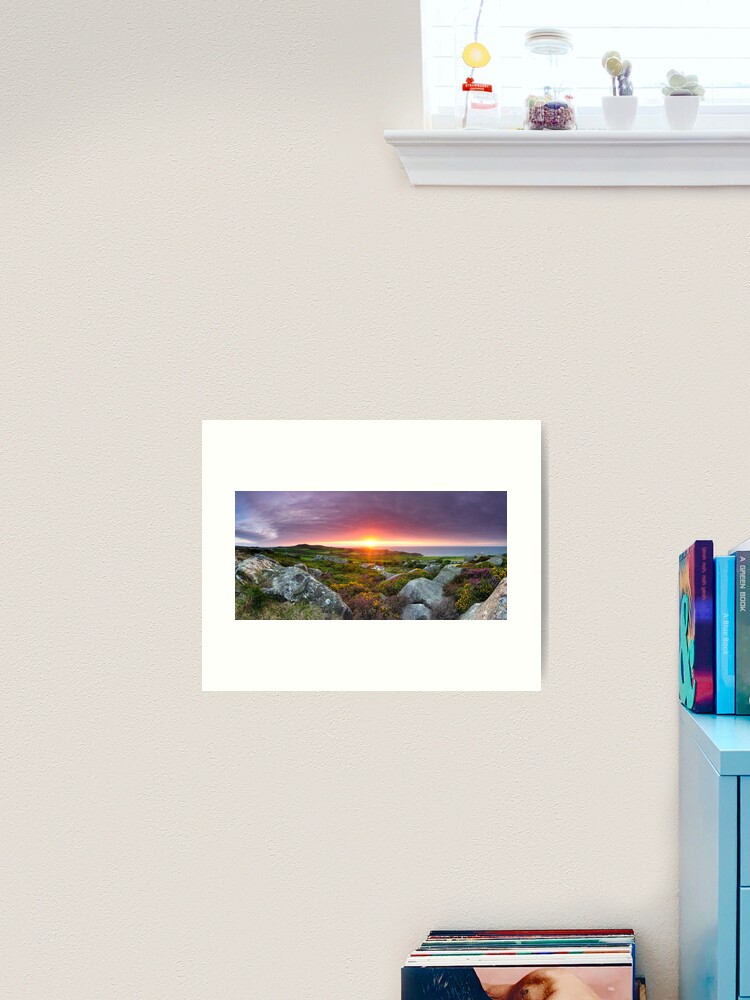 Thumbnail 2 of 3, Art Print, Across Strumble Head Peninsula from Carnwnda, near Llanwnda designed and sold by sjbowen.
