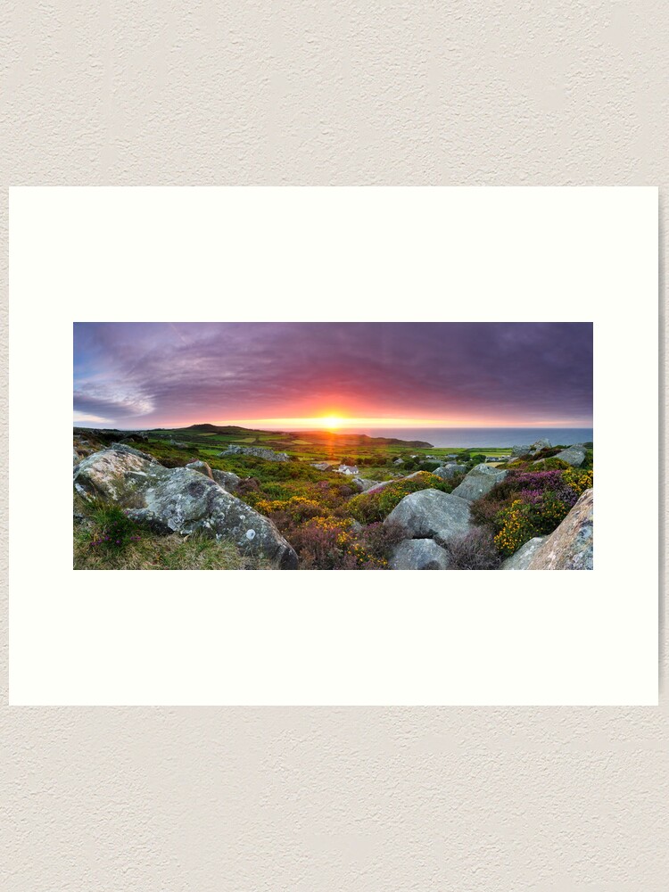 Thumbnail 1 of 3, Art Print, Across Strumble Head Peninsula from Carnwnda, near Llanwnda designed and sold by sjbowen.