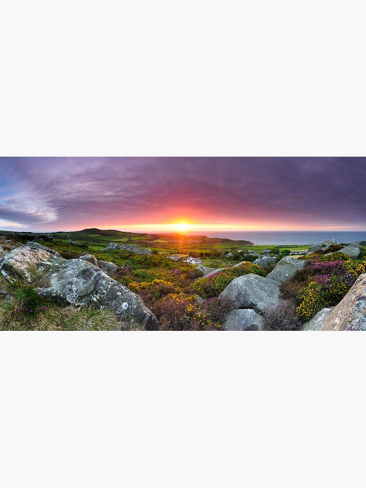 Thumbnail 3 of 3, Art Print, Across Strumble Head Peninsula from Carnwnda, near Llanwnda designed and sold by sjbowen.