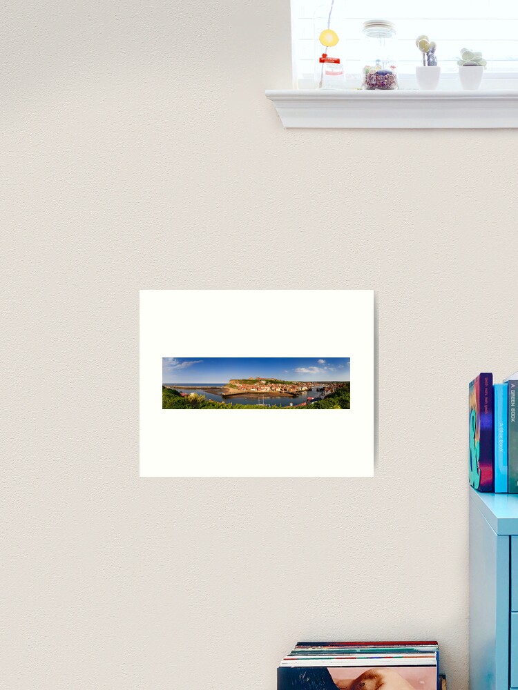 Thumbnail 2 of 3, Art Print, Whitby at the end of a hot summer’s day designed and sold by sjbowen.