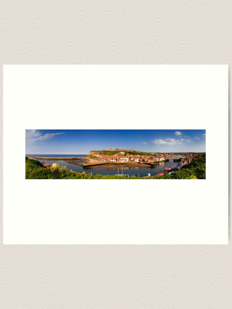 Thumbnail 1 of 3, Art Print, Whitby at the end of a hot summer’s day designed and sold by sjbowen.