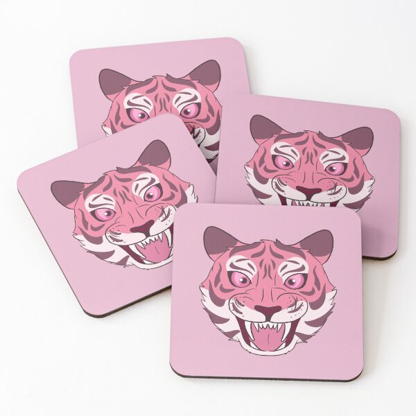 Artikelvorschau, Rosa Tiger entworfen und verkauft von BlobCatCreation.