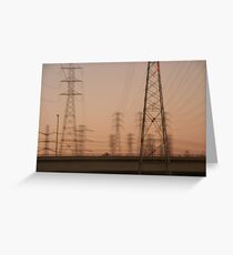 Telephone poles Greeting Card