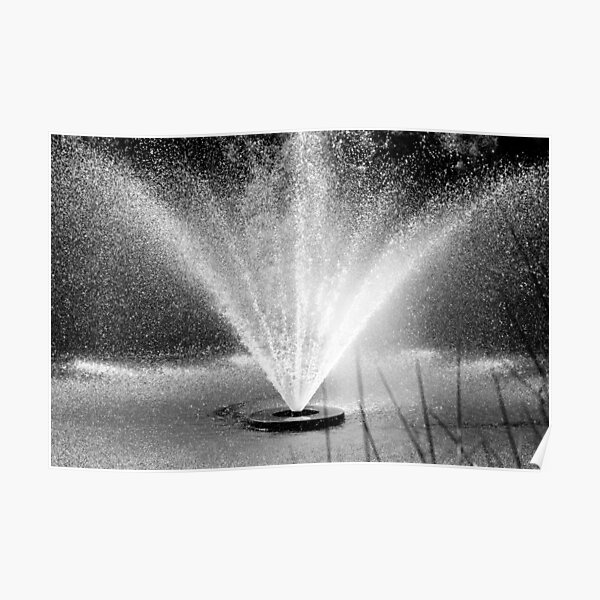 Waterperry fountain Poster