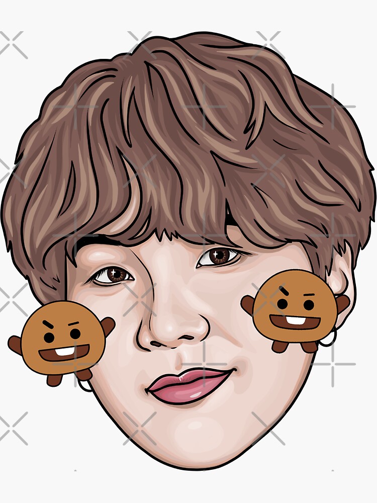 Cute BTS Suga/민윤기 & BT21 Shooky
