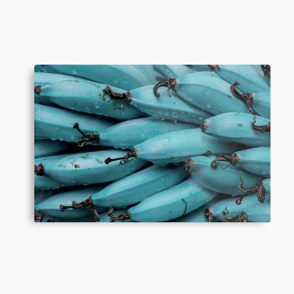 Blue Bananas Metal Print