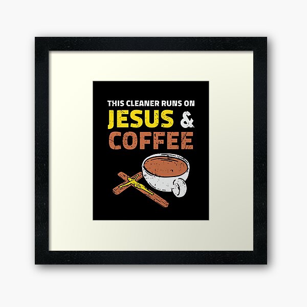 Cleaner Clean Cleaning Lady Man Housekeeping Gift Framed Art Print
