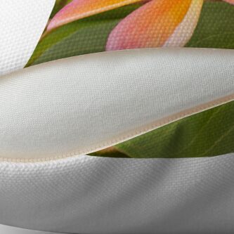 Alternate view of Frangipani - square I Floor Pillow