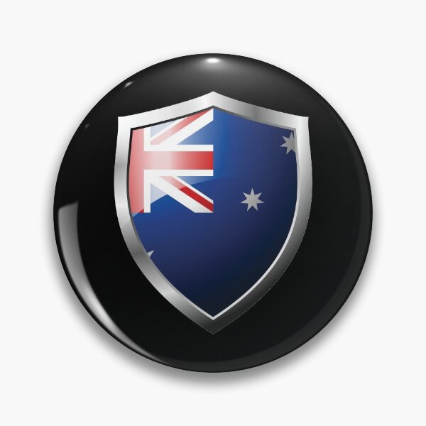 Item preview, Strong Australia Flag Shield Country designed and sold by HelloFromAja.