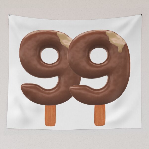 Item preview, 99 Ice Cream Ninenty Nine Number 3d Chocolate designed and sold by HelloFromAja.