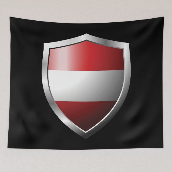 Item preview, Strong Austria Flag Shield Country designed and sold by HelloFromAja.