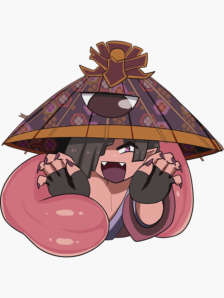 "Susuru the Umbrella Yokai Sticker" Sticker for Sale by TwistedWhisper