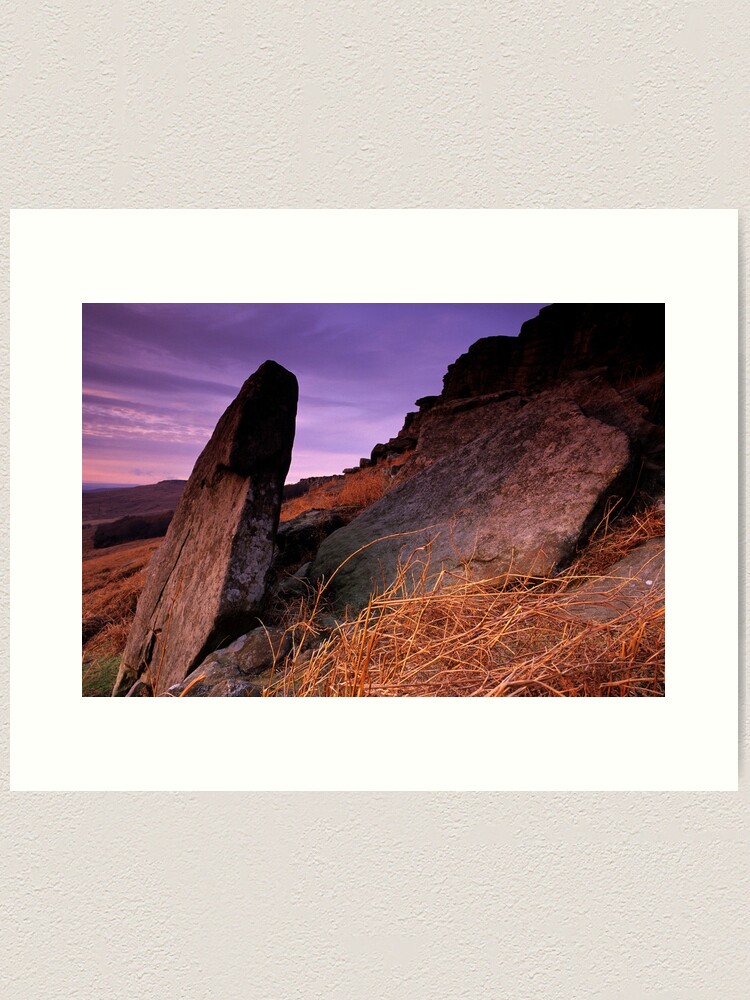 Thumbnail 1 of 3, Art Print, Stanage Edge designed and sold by sjbowen.