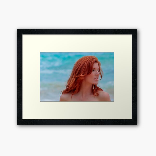 Red and Blue Framed Art Print