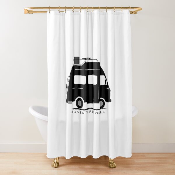 The Florida Fatwesty Adventure Campervan Shower Curtain