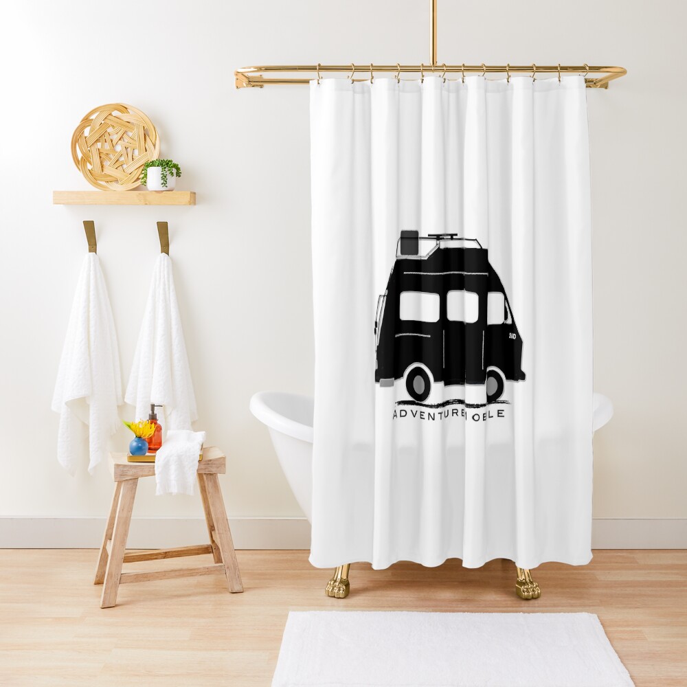 The Florida Fatwesty Adventure Campervan Shower Curtain