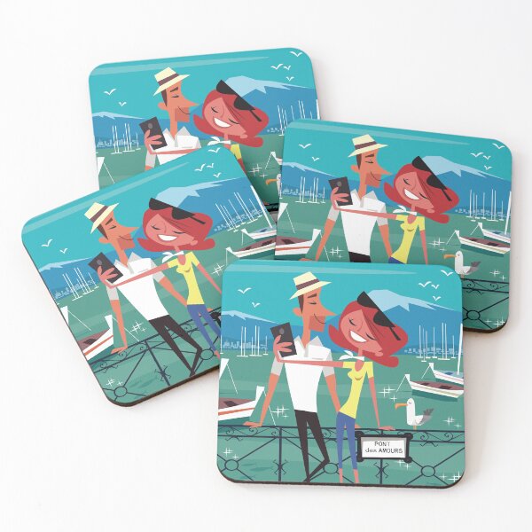 Item preview, Pont des Amours poster designed and sold by GAGodel.