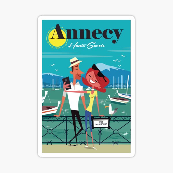 Pont des Amours poster Sticker