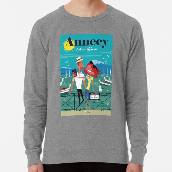 Pont des Amours poster Lightweight Sweatshirt