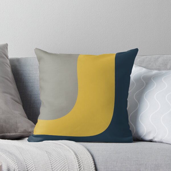 Item preview, Triple Wave Minimalist Pattern in Mustard Yellow, Navy Blue, and Grey designed and sold by kierkegaard.