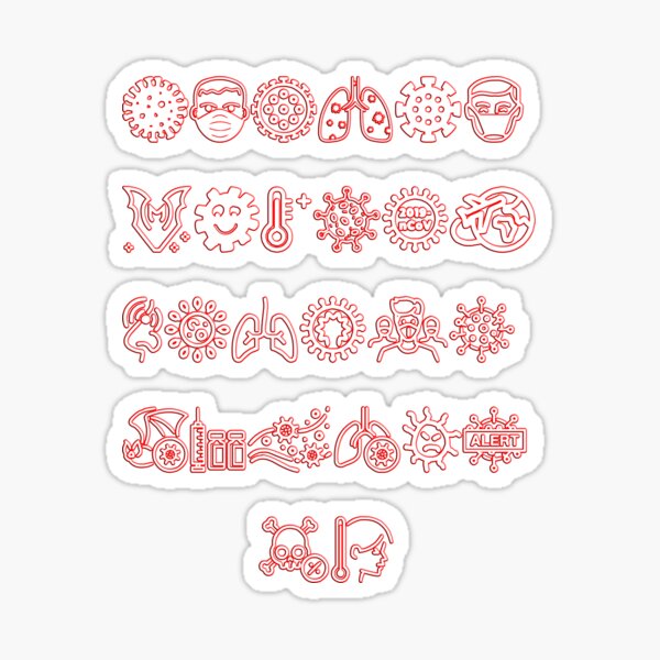 Item preview, Corona Virus Alphabets designed and sold by basitcv.