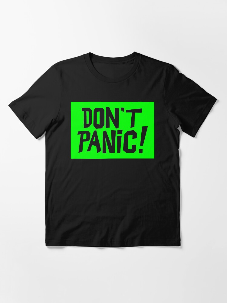 Alternate view of NDVH Don't Panic - Green 2 H2G2 Essential T-Shirt