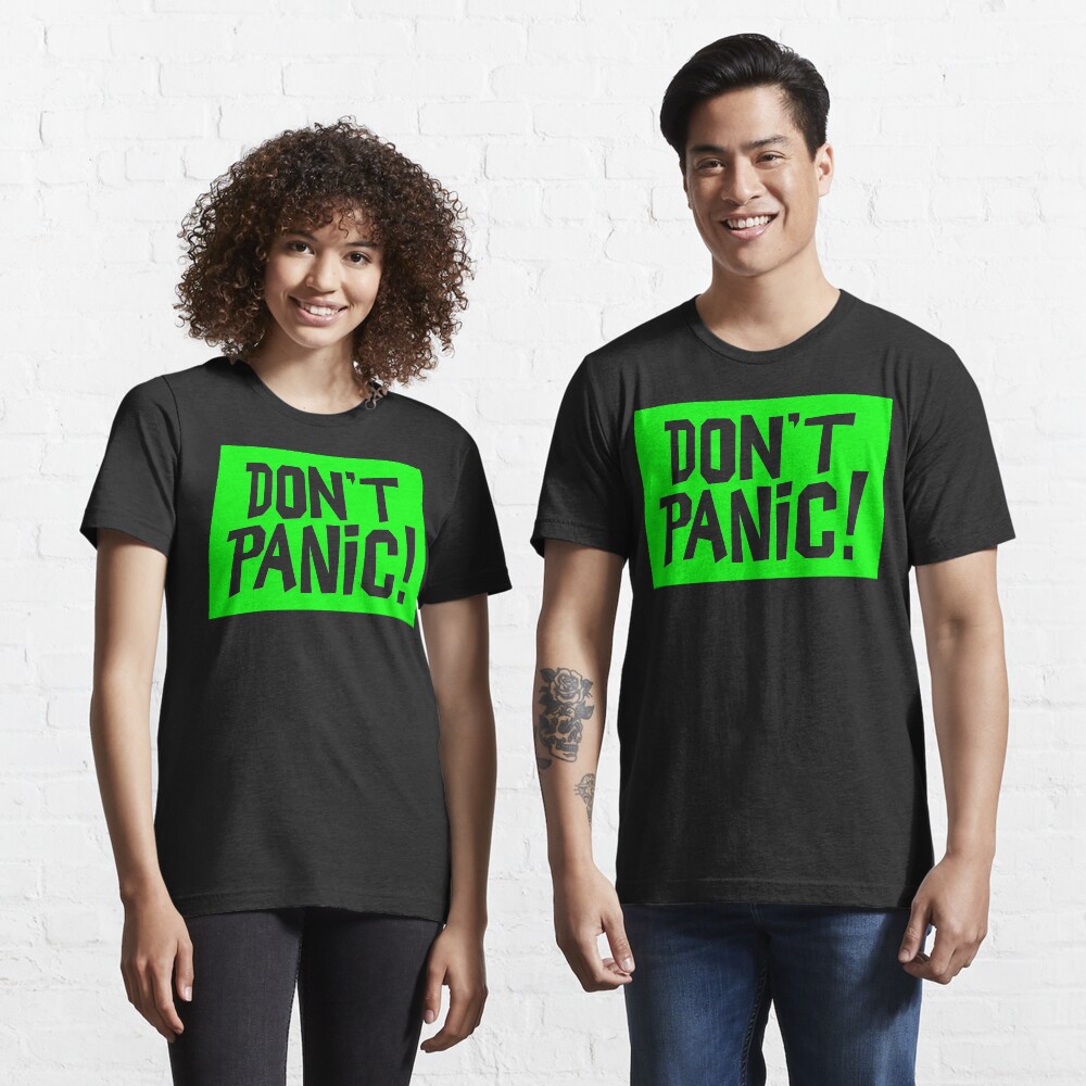 NDVH Don't Panic - Green 2 H2G2 Essential T-Shirt