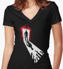 Zombie Killer Women's Fitted V-Neck T-Shirt