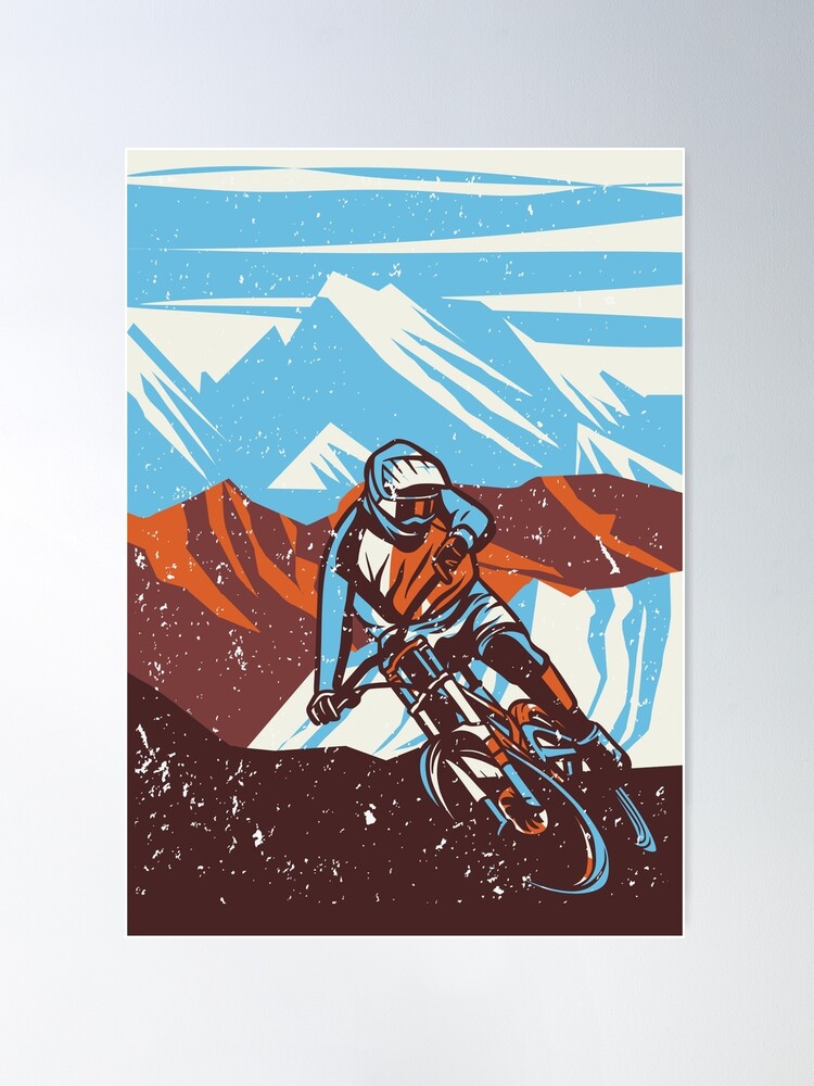 Mountain Bike Rider - High quality Poster - Photowall