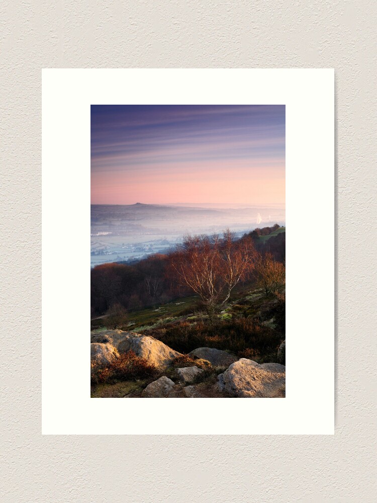 Thumbnail 1 of 3, Art Print, Towards Almscliffe Crag from Surprise View designed and sold by sjbowen.