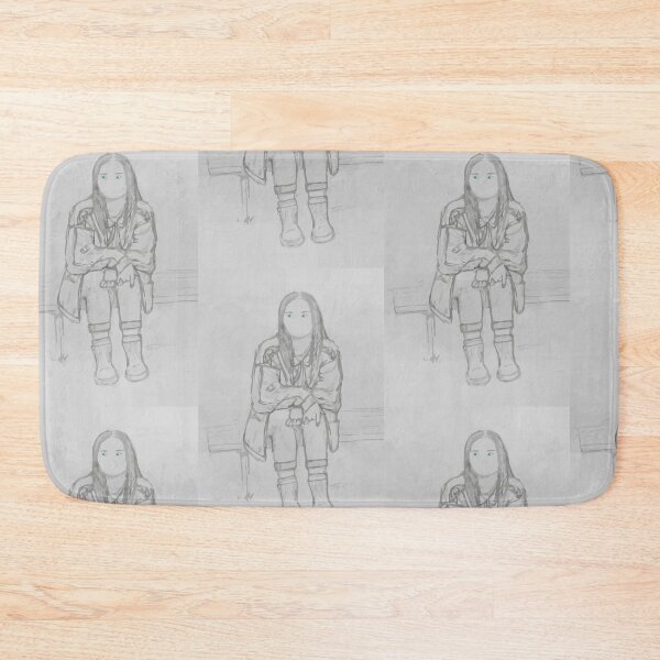 Item preview, Alyssa - The End of the F***ing World monochrome watercolor style designed and sold by pastelpurple.