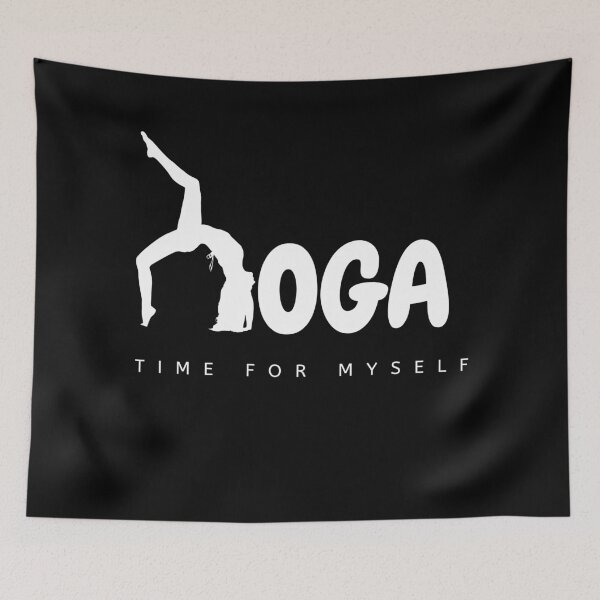 Item preview, Yoga Time for Myself (wt) designed and sold by Puji Designs.