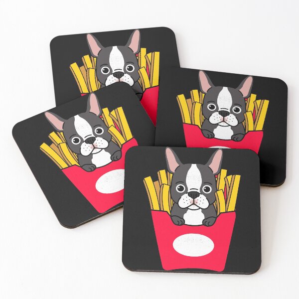 Item preview, Fries and pug designed and sold by ErenStream.